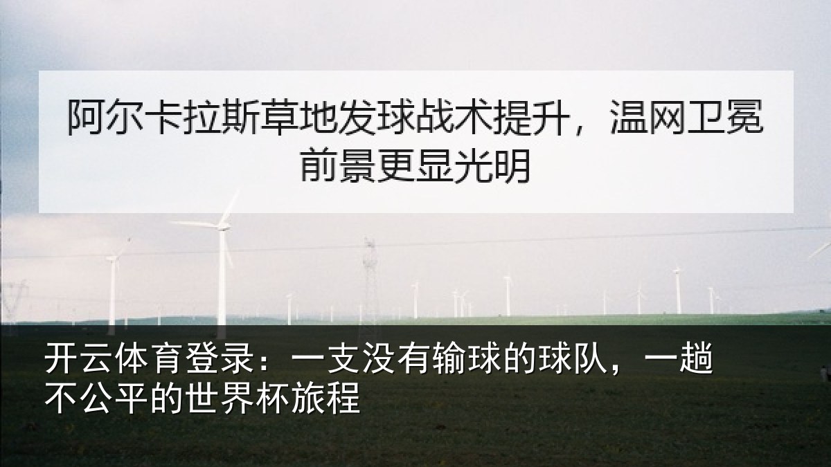 开云体育登录：一支没有输球的球队，一趟不公平的世界杯旅程